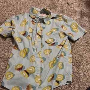 Urban Pipeline Light Blue Shirt with Kiwi Print